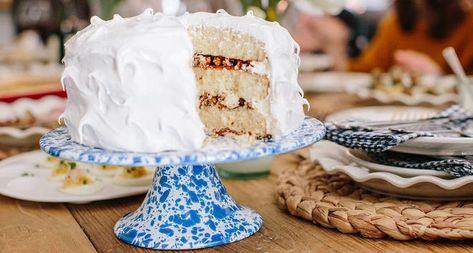 Lady Baltimore Cake Popular Wedding Cakes, Spring Cake Recipes, Lady Baltimore Cake, Carolina Recipes, Spring Cakes Recipes, Moist Spice Cake, Southern Caramel Cake, Lane Cake, Showstopper Cakes