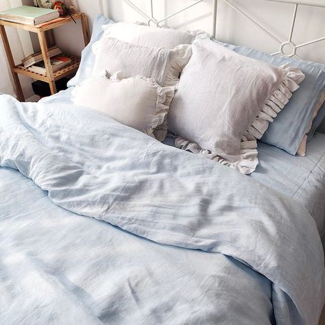 Excited to share the latest addition to my #etsy shop: Set of 4 Stone washed Linen Sheet Set Flat sheet Fitted sheet and two pillowcases Light Blue Bedding, California King Duvet Cover, Washed Linen Duvet Cover, Ruffle Duvet Cover, Blue Bedding Sets, Twin Xl Duvet Covers, Linen Duvet Cover, Linen Sheet Sets, Full Duvet Cover