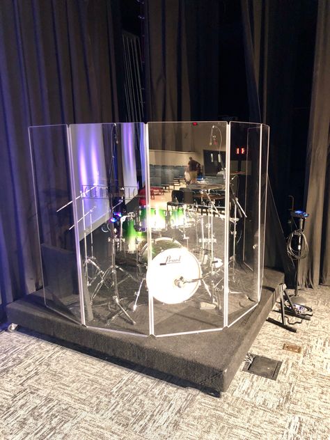 Drum Cage, Drum Box, Church Interior Design, Student Room, Church Stage Design, Black Church, Church Stage, Church Interior, Pa System