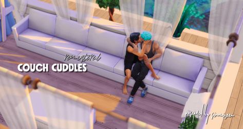 Sims 4 Free Mods, Couch Cuddles, Sims 4 Couple Poses, Sims 4 Tsr, Sims 4 Challenges, Sims 4 Traits, Sims 4 Cas Mods, Play Sims 4, Free Sims 4