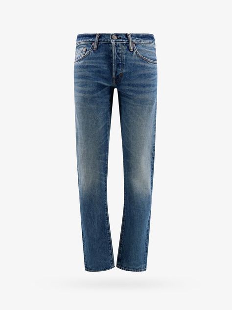 Jeans Man Blue Jeans Tom Ford Man, Tom Ford Menswear, Tom Ford Jeans, Men's Bottoms, Men's Toms, Tom Ford Men, Cotton Jeans, Denim Jeans Men, Mens Bottom