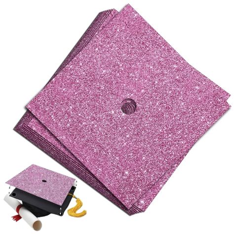 PRICES MAY VARY. SET SET - You will receive a self-adhesive graduation hat base,graduation cap decorations that can easily decorate your graduation hat. SUITABLE SIZE - Each graduation cap ornament,graduation cap topper measures 9 x 9 inches with a small hole in the center to fit nicely and sit flat on the graduation cap, fits standard graduation caps; NOTE: Please inspect graduation caps,graduation cap decorations carefully before purchasing Size to make sure it fits your hat. HIGH QUALITY - Th Graduation Hat Toppers, Caps Graduation, Diy Graduation Gifts, Diy Graduation Cap, Diy Graduation, Grad Caps, Cap Decoration, Graduation Cap Toppers, Graduation Caps