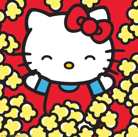 Happy Popcorn Lovers Day! What's your favorite kind? Wallpapers Thanksgiving, Hello Kitty Cumpleaños, Hello Kitty Popcorn, Sanrio Pictures, Hello Kitty Phone Wallpaper, Hello Kitty Top, Turkey Food, Hello Kitty Vans, Hello Kitty Imagenes