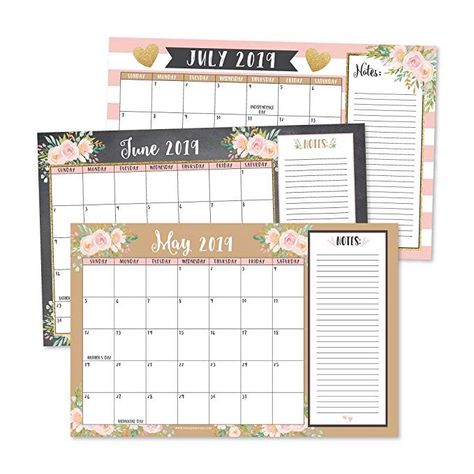 Amazon.com : Gold Pink Chalk 2019-2020 Large Monthly Desk or Wall Calendar Planner, Floral Giant Planning Blotter Pad, 18 Month Academic Desktop, Hanging 2-Year Date Notepad Teacher, Family Business Office 11x17" : Office Products Large Desk Calendar, Monthly Desk Calendar, Unique Office Decor, Desk Calendar Pad, Large Wall Calendar, Large Chalkboard, Unique Office, Vintage Calendar, Pink Chalk