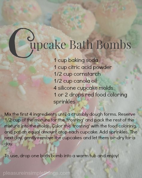 Bath Bomb Recipe Bath Bomb Recipe Easy, Diy Bath Soak, Bath Bomb Recipe, Salt Scrubs, Lip Scrub Homemade, Diy Cupcake, Bath Bomb Recipes, Sugar Scrub Diy, Bath Fizzies