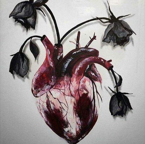 Anatomical Heart Art, Art Core, Creepy Things, Heart Sketch, رعب نفسي, Fairytale Photography, Meaningful Art, Heart Drawing, Heart Painting