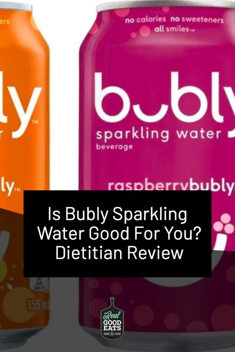 Bubly Sparkling water is sugar-free but is it a healthy drink option? Our expert dietitian shares everything you need to know about this popular beverage. Bubly Sparkling Water, Healthy Grocery Shopping, Quest Bars, Eggroll In A Bowl, Recipe Sheets, Tooth Enamel, Carbonated Water, Healthy Drink, Sugar Intake