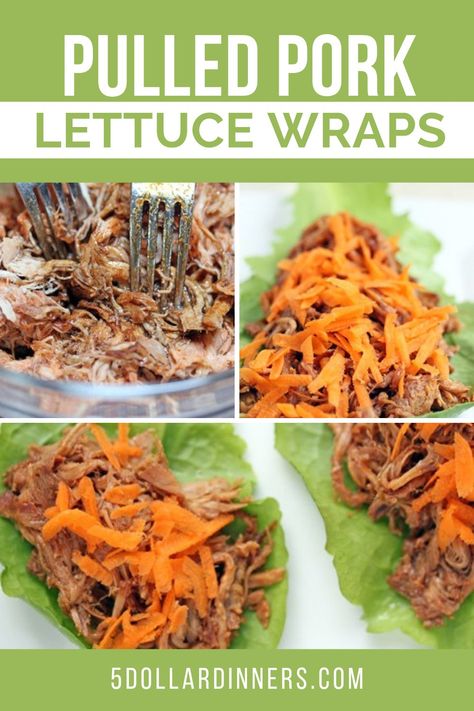 Pulled Pork Lettuce Wraps, Pulled Pork Leftover Recipes, Keto Slow Cooker, Lettuce Wraps Recipe, Slow Cooked Pulled Pork, Pork Wraps, Food Magic, Pork Lettuce Wraps, Pulled Pork Sliders