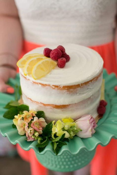 Raspberry Lemonade Cake, Raspberry Lemon Cake, Tart Lemon Curd, Lemon Wedding Cakes, Raspberry Lemon Cakes, Smooth Buttercream, Lemonade Cake, Wedding Cake Recipe, Salty Cake