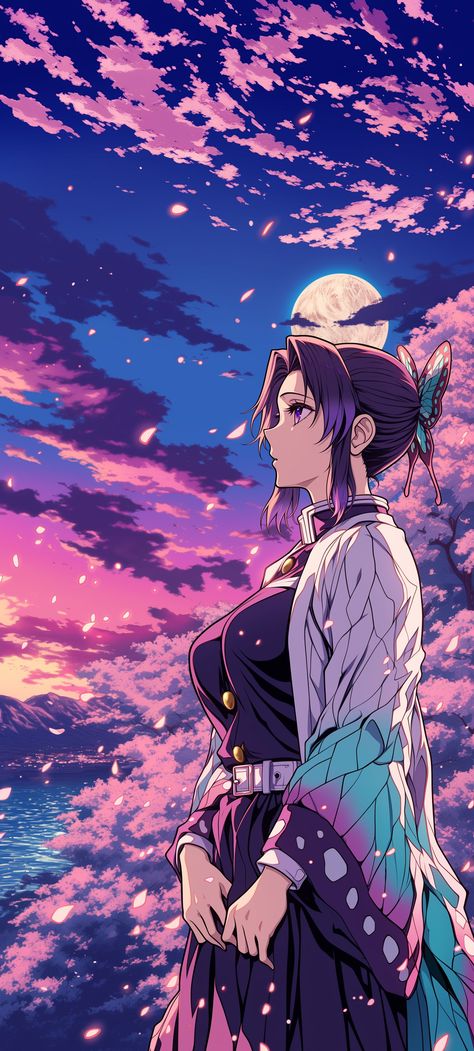 Cyborgs Soldier, Moon Sunset, Sunset Purple, Anime Lock Screen Wallpapers, Anime Lock Screen, Forest Sunset, Technology Art, Shinobu Kocho, 1% Wallpaper