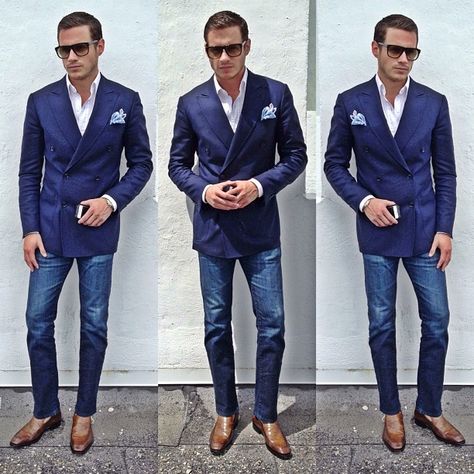 Classic Suits, Blazer Wedding, Don Pedro, Dapper Outfit, Macho Alfa, Masculine Fashion, Dress Well, Nice Style, Blazer With Jeans