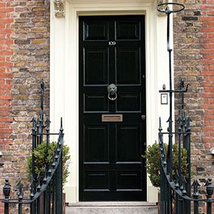 Paint a High-Gloss Front Door - This Old House Painted Front Door Interior, Interior Front Door Colors, Black Front Door, Painted Interior Doors, Front Door Interior, Black Front Doors, Garage Door Design, Door Paint Colors, Front Doors With Windows