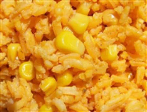 Yellow Rice and Corn - Arroz Amarillo y Maiz: Yellow Rice and Corn Rice And Corn Recipe, Rice With Corn, Cuban Rice, Rice And Corn, Yellow Rice Recipes, Cuban Cuisine, Dominican Food, Rice Recipes For Dinner, Corn Recipe