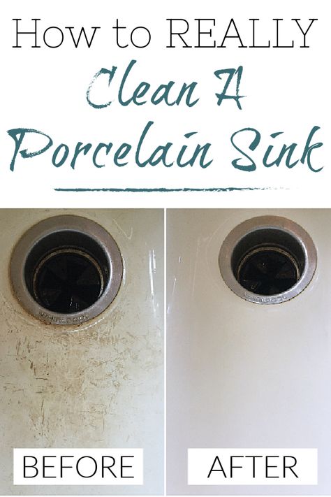 Clean Porcelain Sink, Clean Bathroom Sink, Porcelain Kitchen Sink, Porcelain Tub, Lavender Laundry, Deep Cleaning Hacks, Old Sink, Best Cleaner, Porcelain Sink