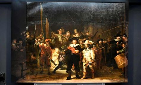 Enjoy the restored Night Watch, but don’t ignore the machine behind the Rembrandt | John Naughton | The Guardian Rembrandt Night Watch, Watch Painting, The Night Watch, H.r. Giger, Night Watch, Famous Pictures, Rembrandt Van Rijn, Nights Watch, Amsterdam Travel