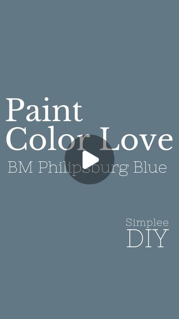 Loralee AhMu on Instagram: "Benjamin Moore’s Philipsburg Blue is a sophisticated hue with a perfect balance between blue and gray. 

It envelops a room with a sense of tranquility and depth, thanks to its muted undertones that present a cooler, more reserved alternative to brighter blues. 

This versatile shade can serve as both a stunning focal point or a neutral backdrop, depending on how it’s used. 

It pairs well with rich wood tones, metallic accents in brass or gold, and even pops of mustard or coral for a refined but spirited interior scheme.

And finally, if you’re looking for an exterior color that goes well with brick, try Philipsburg Blue.

Have you tried Philipsburg Blue?

♥️Follow Simplee DIY if you love paint colors and home decor inspo.

#benjaminmoorepaints #benjaminmoore # Benjamin Moore Phillipsburg Blue, Benjamin Moore Philipsburg Blue, Philipsburg Blue Benjamin Moore, Bm Phillipsburg Blue, Sw Bunglehouse Blue, Benjamin Moore Whipple Blue, Sw Loyal Blue Paint, Benjamin Moore Bedroom, Benjamin Moore Kitchen