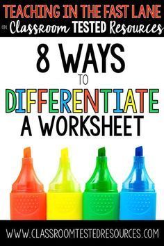 Differentiation In The Classroom, Planning School, Differentiated Learning, Co Teaching, Easy Tricks, Learning Support, Resource Room, Instructional Strategies, Special Education Resources