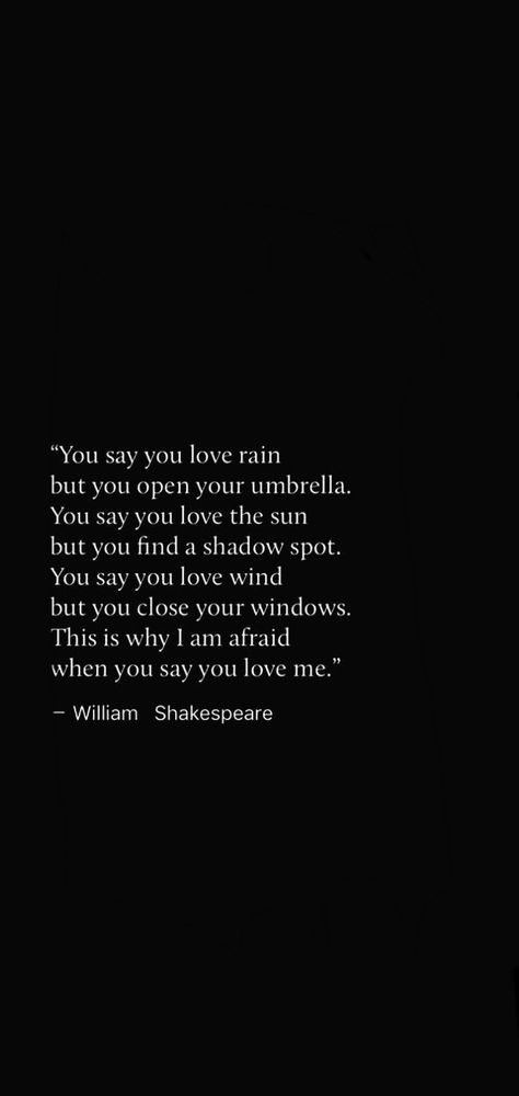 Rain Insta Story, Rain Book Quotes, Shayri On Rain, Love Rain Quotes, Rain Asthetic Quotes, Pov Rain Quotes, Rain Poetry In English, You Say You Love The Rain Shakespeare, Saddest Quotes In Literature