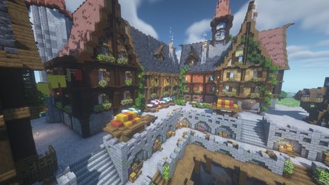 Minecraft Harbor Town, Minecraft Medieval Harbour, Minecraft Harbor Medieval, Minecraft Harbor Ideas, Minecraft Pier, Minecraft Port Town, Minecraft Harbor, Minecraft Port, Minecraft Medieval Buildings