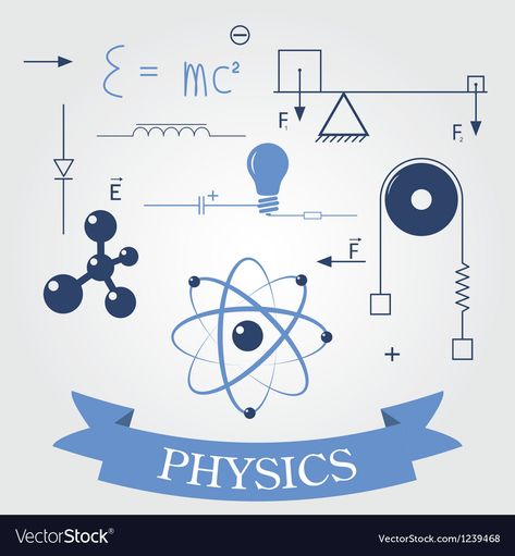 Physics Vector, Physics Background, Mathematics Art, Physics Projects, Elements For Design, Science Room, Science Stickers, Vector Elements, Funny Science Jokes