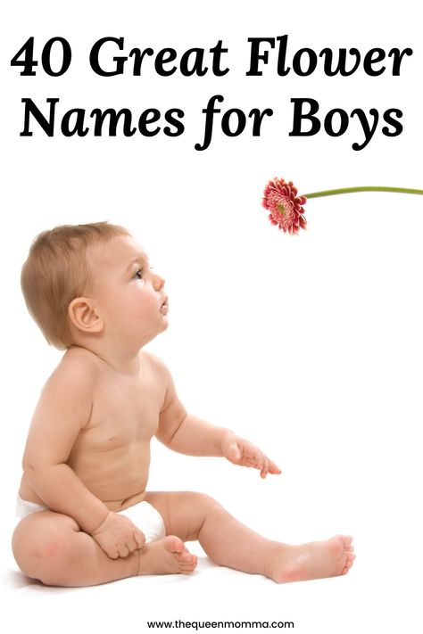 “Flowers” and “boy names” at first glance may not seem to mix. But actually, they play really well together! Flower names for boys make for really interesting, distinct names for your little son. They are meaningful and definitely leave a lasting impression. Let these flower names for boys inspire you with their expressiveness and uniqueness. #flowernames #namesforboy #boynames #babynames #boynamesforbabies Greek Names For Boys, Meaningful Baby Names, Names For Boys, Baby Names And Meanings, Flower Names, Flower Boys, Baby Boy Names, Guy Names