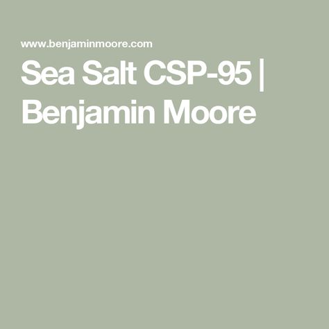 Sea Salt CSP-95 | Benjamin Moore Sea Salt Benjamin Moore, Benjamin Moore Sea Salt, Mediterranean Boho, Exterior Wood Stain, Exterior Stain, Spa Interior, House Color Palettes, Wood Stain Colors, Benjamin Moore Colors