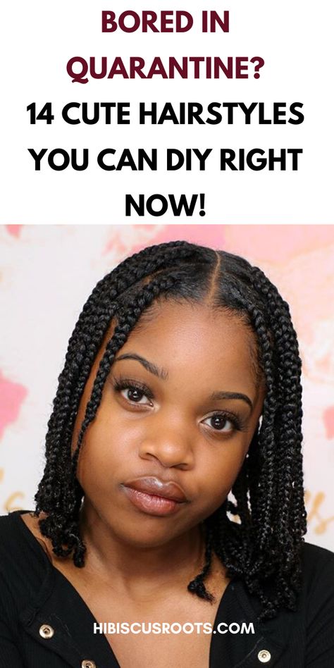 Small Braids With Natural Hair, Daily Natural Hairstyles, Natural Braids No Extensions, Black Hairstyles Braids Short, No Hair Added Braids, Medium Braids Natural Hair, Simple Twist Hairstyles For Black Women, Easy Diy Protective Styles Natural Hair, Quick And Easy Protective Hairstyles For Natural Hair