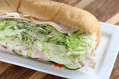 Jimmy John's Beach Club Barbecue Ideas, Burgers Recipes, Club Sandwich Recipes, Sub Sandwich, Slow Cooker Times, Pumpkin Seed Recipes, Jimmy Johns, Deli Turkey, Nice Recipes