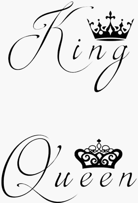 Tatoos Couple, Simple Crown Tattoo, King Queen Tattoo, Queen Tattoo Designs, Queen Crown Tattoo, Heart With Infinity Tattoo, Tattoo Writing, Monogram Tattoo, Lion Art Tattoo