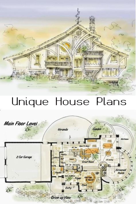 Unique House Plans // Designer homes // mcmansion // Dream Home // luxury home // luxury living // home design // home ideas // architecture // house // home // Unique House Plans // dream home ideas // home sweet home // architectual design // forever home // build your home. #luxuryhomes #dreamhomes #dreamhomeideas #home #homesweethome #uniquehouseplans #uniqueluxurystyle #mcmansion #house #building Unique Rooms To Have In Your House, 24x40 House Plans, House Plans Sketch, Home Layouts, Cob Homes, Inspirational Architecture, Big Cottages, Round House Plans, Luxury Floor Plans