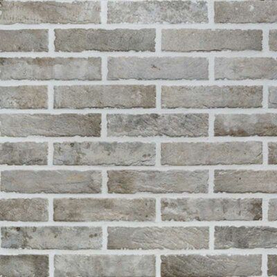 Brick Look Tile, Brick Tile, Grey Brick, Zellige Tile, Tile Saw, Brick Tiles, Accent Tile, Porcelain Flooring, Wall And Floor Tiles