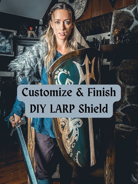 Design your LARP shield to fit your faction or preferences?! Yes!! Full length video and discussion is available! Very proud of how this turned out and the ability to take you all along for the ride! This is less of a tutorial and more of a “come learn with me,” with great results! Thank you to all who voted in my poll- YOU picked the final design! Follow along for more as I share my experience, projects, and behind the scenes with @weekendwarriorexperience Wooden Shield Diy, Larp Shield, Larp Diy, Wooden Shield, Larp Armor, Along For The Ride, The Shield, Shield Design, Paint Finish