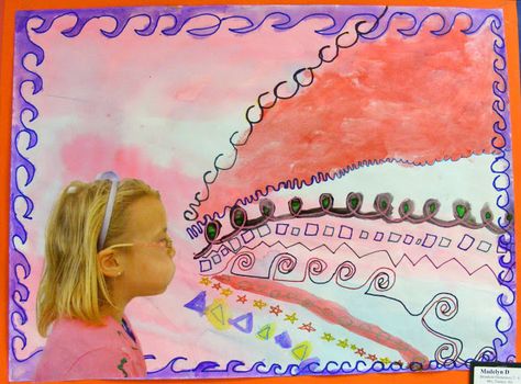 Field Elementary Art Blog! Drawing Body Proportions, Line Study, First Grade Art, Bubble Painting, Arts Integration, Art Lessons Elementary, High School Art, Middle School Art, Arts Ed