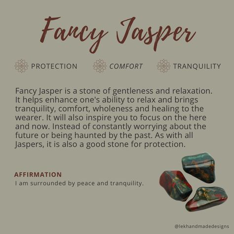 Fancy Jasper Crystal Meaning, Fancy Jasper Meaning, Kiwi Jasper Crystal Meaning, Crystals And Meanings, Red Jasper Crystal, Jasper Meaning, Crystals Meanings, Natural Philosophy, Selling Stuff