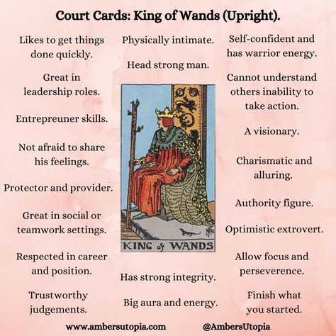 The King of Wands, in an upright position from the suit of wands in the tarot deck and its meanings, including the astrology and numerology meanings. 

#KingofWands #SuitofWands #TarotCardMeanings #Tarot Tarot Cards King Of Wands, King Of Wands Reversed, King Of Cups Tarot Meaning, Tarot King Of Wands, King Of Wands Tarot Meaning, Knight Of Wands Tarot Meaning, Queen Of Wands Tarot Meaning, Queen Of Wands Tarot Card, King Of Wands Tarot