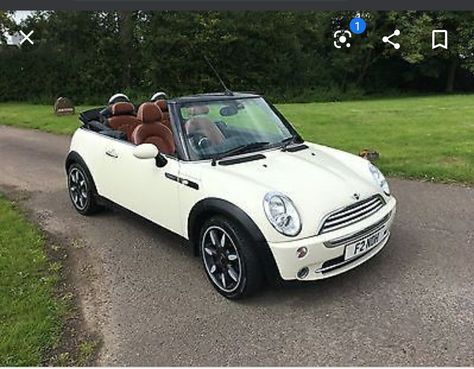 White Mini Cooper, 2007 Mini Cooper, Mini Cabrio, Roadster Car, Mini Cooper Convertible, Mini Convertible, Car Goals, Classy Cars, Pretty Cars