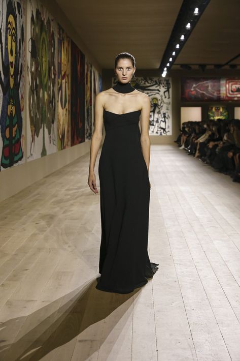 Black Strapless Gown, Collection Couture, Dior Haute Couture, Maria Grazia Chiuri, Couture Mode, Christian Dior Couture, Dior Beauty, Maria Grazia, Dior Couture