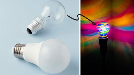 Is it Safe to Color a Light Bulb With a Marker? Here's the Answer Painting Light Bulbs Diy, Diy Colored Light Bulbs, Painting Light Bulbs, Paint Light Bulbs, Light Bulb Printable, Color Light Bulbs, Diy Black Light, Diy Light Bulb, Zen Place