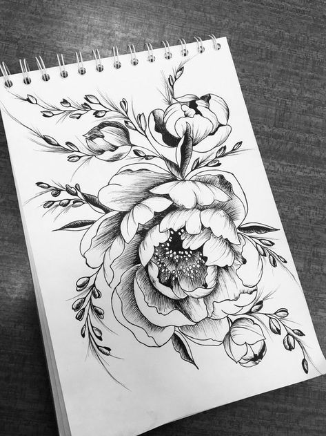 Tato Mandala, Kunst Tattoos, Tattoo Zeichnungen, Peonies Tattoo, Pastel Decor, Flower Sketches, Arm Tattoos For Women, Sylvester Stallone, Flower Tattoo Designs