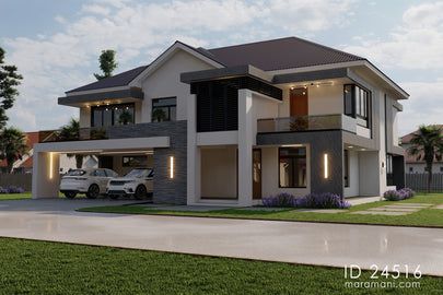 Double Storey House Plans, 4 Bedroom House Designs, Double Story House, Double Storey House, Pool House Plans, Mediterranean House Plans, Two Story House Plans, Beach House Plans, 4 Bedroom House Plans