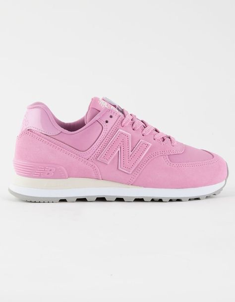 Girly Tennis Shoes, Cute Outfits With New Balance Shoes, New Balance 574 Shoes, New Balance 574 Womens, Cute Running Shoes, Pink New Balance, New Balance Shoe, Glam Shoes, Pink Nike Shoes