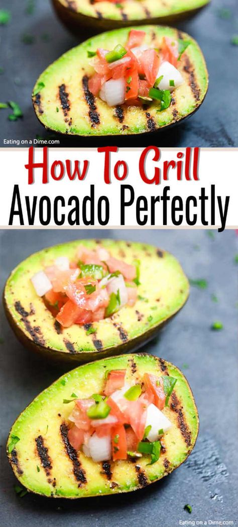 Grilled Stuffed Avocado Recipes, Grilled Avocado Recipes, Grilled Avacacado Recipes, Avacacado Recipes, Grill Avocado, Grilled Avocados, Avocado Recipes Easy, Avocado Recipe, Grilled Avocado