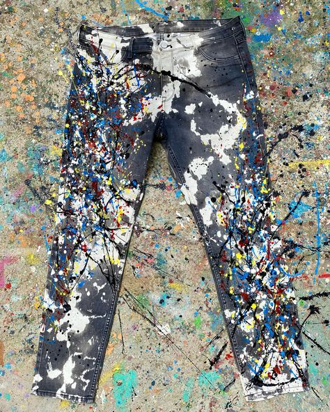 Painted Clothes, Jeans Diy, Hand Painting Art, May 23, Painter, Gap, Abstract Art, Art Painting, Hand Painted