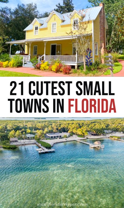 21 Cutest Small Towns In Florida, Florida small towns, small towns in florida, small town usa, florida towns, things to do in florida, st augustine fl, small towns, florida vacation Florida Day Trips, Florida Bucket List, Plant City Florida, Florida Vacation Spots, Florida Travel Destinations, Florida Attractions, Florida Travel Guide, Florida Adventures, Usa Florida