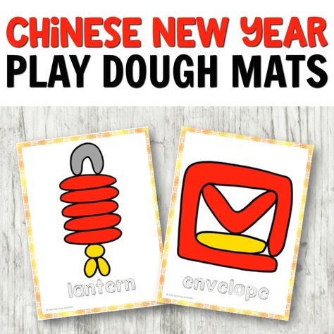 Chinese New Year Preschool Activities, Fine Motor Centers, Playdough Ideas, Back To School Images, Playdoh Mats, Play Dough Mats, Chinese New Year Activities, Halloween Themed Activities, Dough Mats