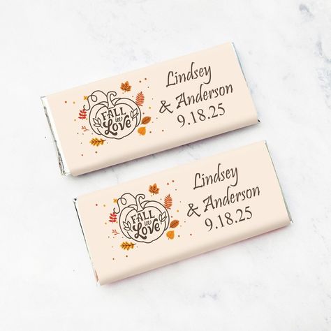 Chocolate Bar Wedding, Fall Wedding Favors, Chocolate Party Favors, Hershey Chocolate Bar, Milk Chocolate Candy, Chocolate Favors, Bar Wedding, Hershey Bar, Wedding Favors Fall