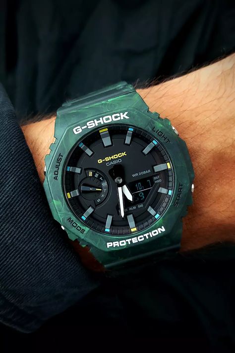 G-SHOCK GA2100 Foggy Forest Series: Release Information Best G Shock Watch, Casio G Shock Watches, Core Wardrobe, Timeless Watches, Foggy Forest, G Shock Watches, Watches Unique, Casio G Shock, Stylish Watches