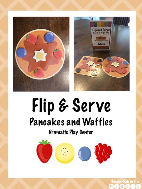 Diy Pancakes, Pancake Shop, Play Restaurant, Dramatic Play Activities, Pancake And Waffle, Waffle Shop, Pajama Day, Dramatic Play Centers, Pancake Day