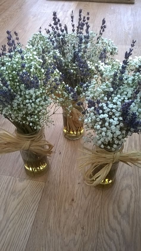 Tanaman Pot, Deco Champetre, Jam Jars, Dress Backless, Dresses Mermaid, Lavender Wedding, Rustic Wedding Decor, Purple Wedding, Backyard Wedding