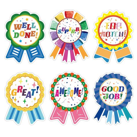 PRICES MAY VARY. Our Advantages: Reward Stickers Badge Theme Designs. Perforated design; Easy to tear, leaving no residue Upgrade package: 6 unique reward designs. Reward stickers Badge for kids 300pcs per roll. 2.8 x 2.2 inches，Shrink-wrapped. Encourage stickers: Every kids needs Each encouragement, sticker is removable, and can be applied on clothes and paper. Multipurpose: These stickers can be used for Outdoor sports and classroom themed parties. They'll give kids and adults a never-ending f Badges For Teachers, Personality Stickers, Student Rewards, Classroom Rewards, Reward Stickers, School Supply Labels, Kids Classroom, Badge Design, Diy Household